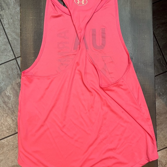 NWT bright pink girls under armor tank top sz youth large - Picture 2 of 5